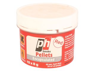 ARCTIC HAYES PH025C RED ENCAPSULATED SMOKE PELLETS 8G (TUB OF 10)