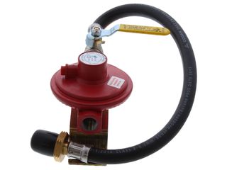 CONTINENTAL 4KG/HR REGULATOR WITH POL X W20 PIGTAIL AND WALL BRACKET AND BALL