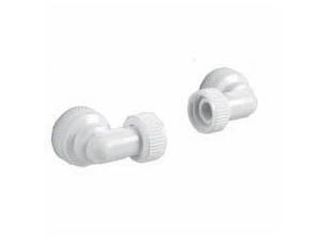 AQUALISA 022502 INLET BODY ELBOW AND SEAL (PAIR) - 22MM - WHITE