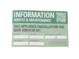 Atom This Appliance/Installation Has Been Serviced By Label (Pk10)