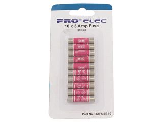 1980020 Fuse 3 Amp Domestic Fuse Pack Of 10