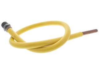 CLESSE UUMB3/4MALEFLEX LPG 1M 3/4"M X 15MM STAINLESS STEEL YELLOW PIPE