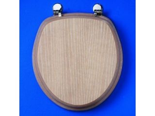 ISAS E4590FL TRADITIONAL TOILET SEAT & COVER LIMED OAK EFFECT