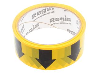 Regin REGA45 Black/Yellow Arrow Direction Tape - 33M