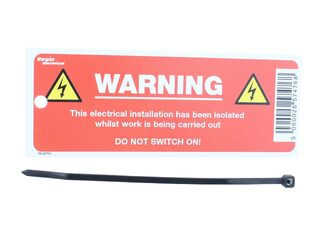 Regin REGEP30 Electrical Isolation Warning Tag (8)