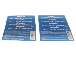 Regin Electrical Bonding Sticker - Pack of 8