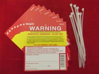 REGIN REGP31 WARNING APPLIANCE UNSAFE TAG (8)