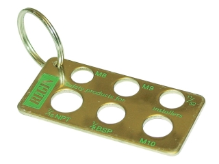 Regin REGT19 Thermocouple Thread Gauge Keyring