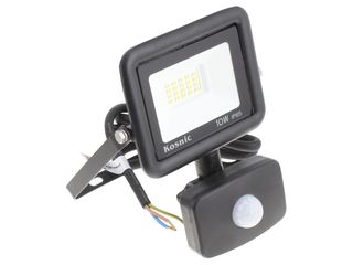 RHINE II, LED FLOOD LIGHT 10W WITH PIR SENSOR 4000K BLACK