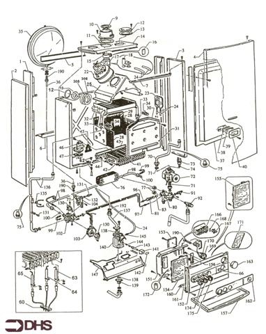 Exploded Diagram for BOILER COMPLETE