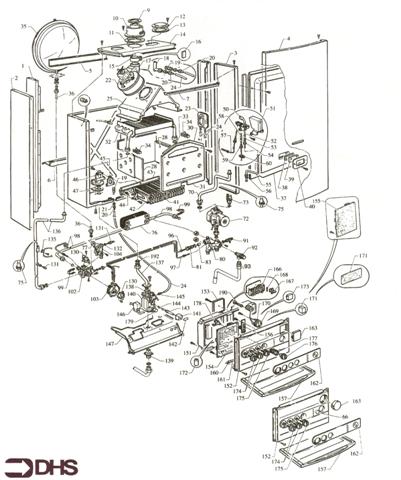 Exploded Diagram for BOILER COMPLETE