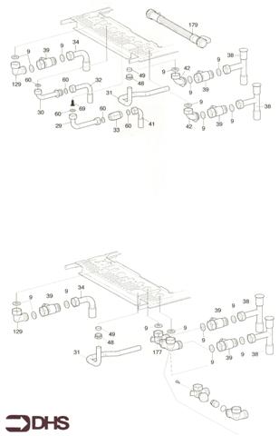 Exploded Diagram for CONNECTION PIPEWORK