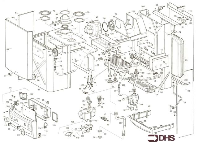 Exploded Diagram for BOILER COMPLETE