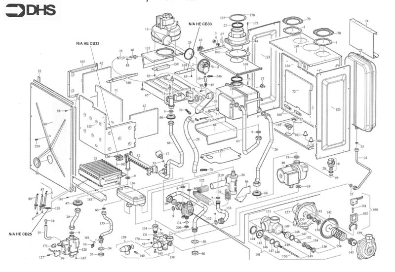 Exploded Diagram for BOILER
