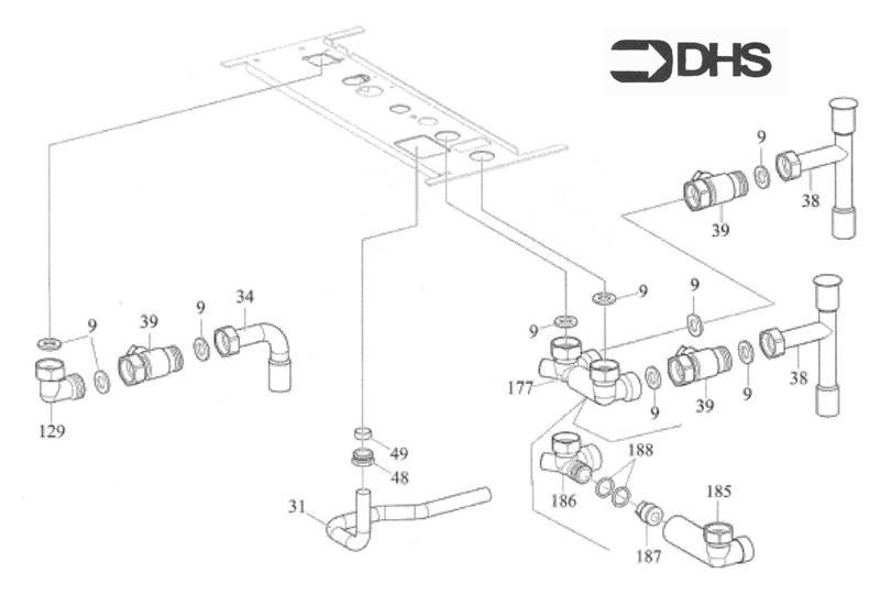 Exploded Diagram for CONNECTION PIPEWORK