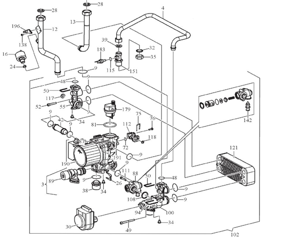 Exploded Diagram for PUMP ASSEMBLY
