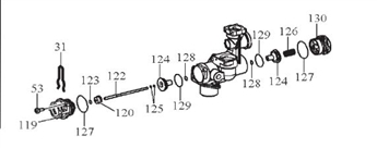 Exploded Diagram for VALVE COMPONENTS