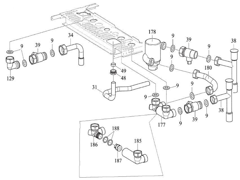 Exploded Diagram for VALVE COMPONENTS