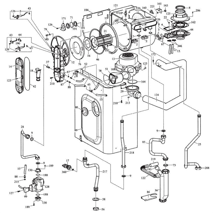 Exploded Diagram for HEAT EXCHANGER