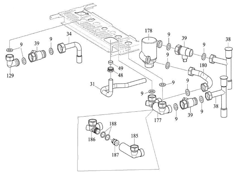 Exploded Diagram for VALVE COMPONENTS