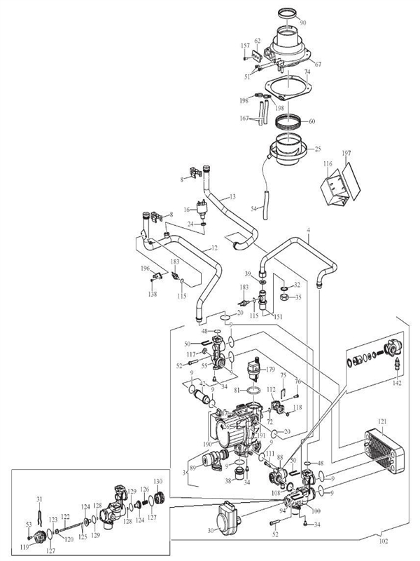 Exploded Diagram for HYDRAULICS
