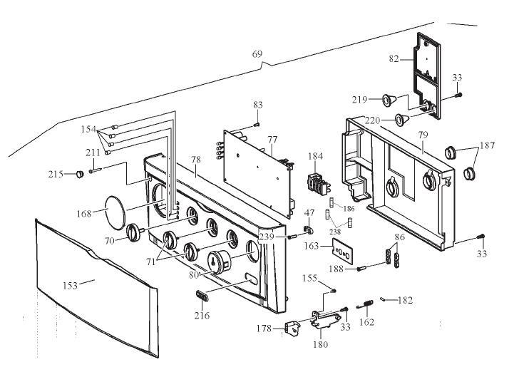 Exploded Diagram for CONTROL PANEL