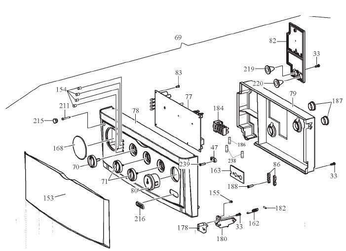 Exploded Diagram for CONTROL PANEL