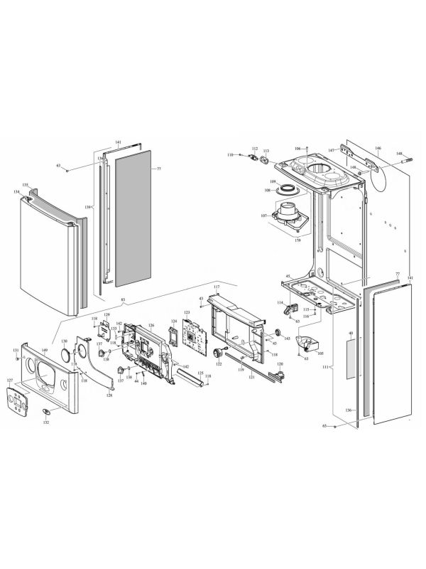 Exploded Diagram for CASING & PCB