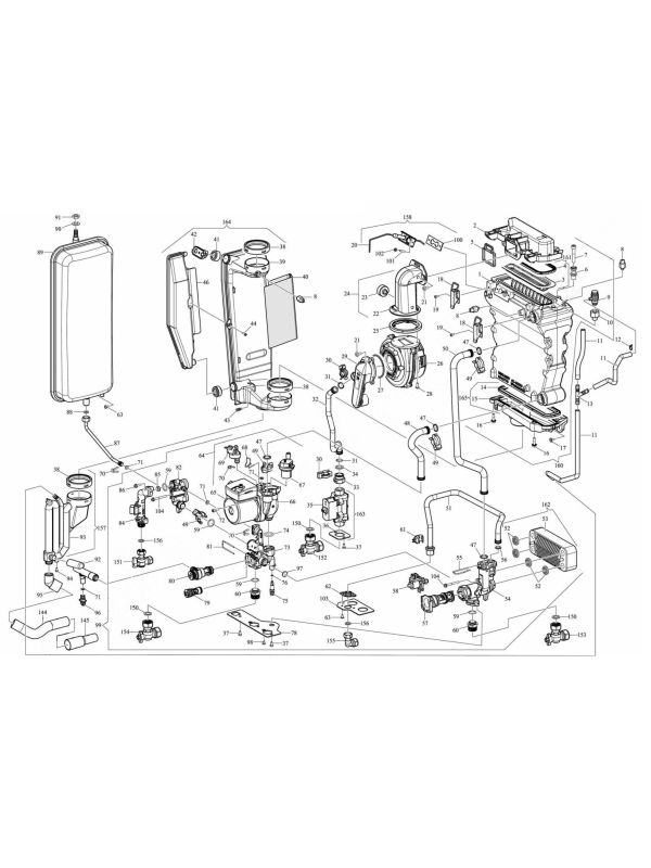 Exploded Diagram for BOILER ASSEMBLY