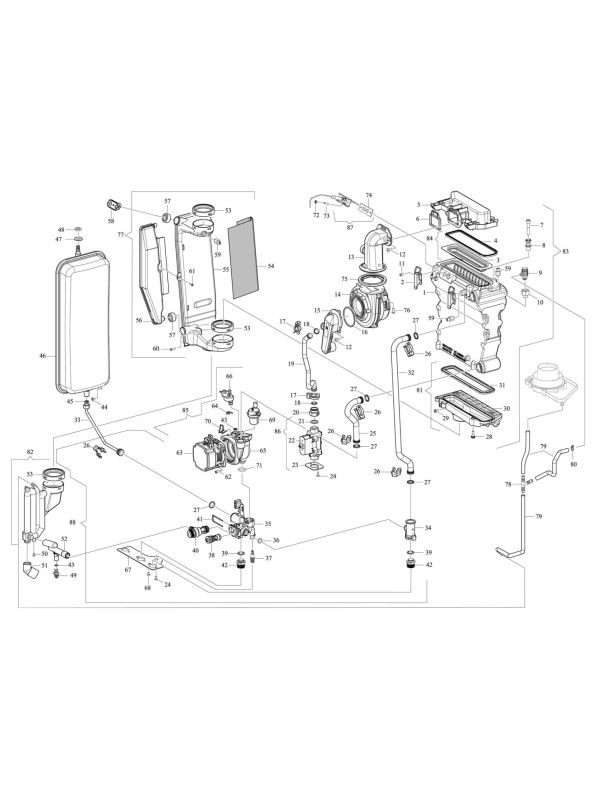 Exploded Diagram for BOILER ASSEMBLY