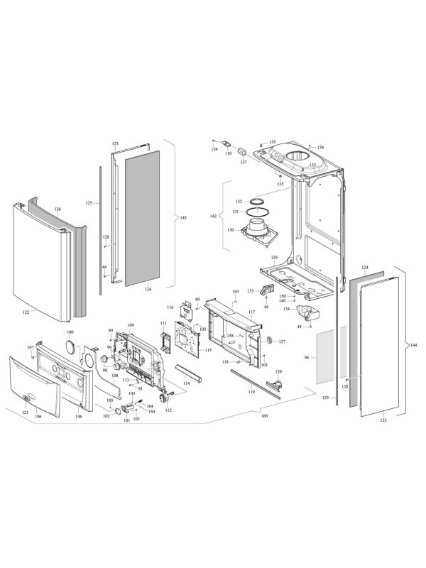 Exploded Diagram for CASING & PCB
