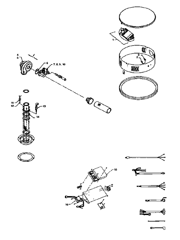 Exploded Diagram for COMBUSTION ASSEMBLY