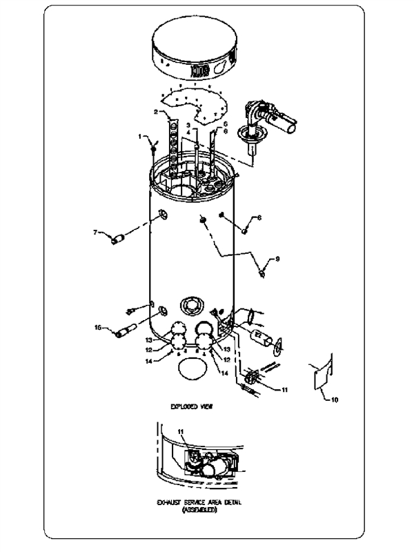 Exploded Diagram for CASE