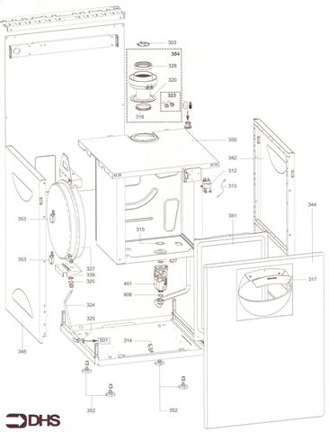 Exploded Diagram for CHASSIS - FRONT CASE - GAS SEC