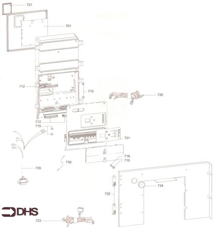 Exploded Diagram for CONTROL CENTRE