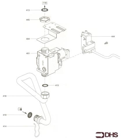 Exploded Diagram for GAS SECTION