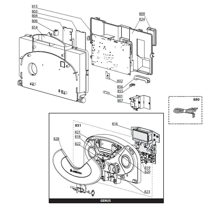 Exploded Diagram for ELECTRICAL BOX