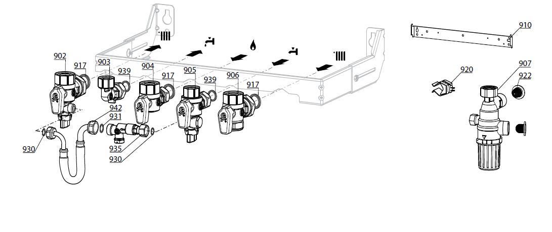 Exploded Diagram for JIG PLATE & PIPE FITTINGS
