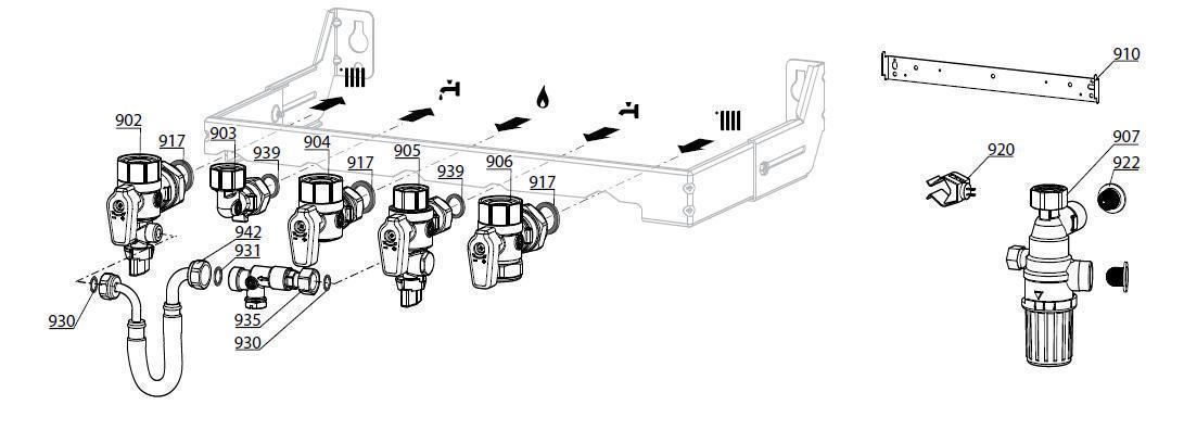 Exploded Diagram for JIG PLATE & PIPE FITTINGS