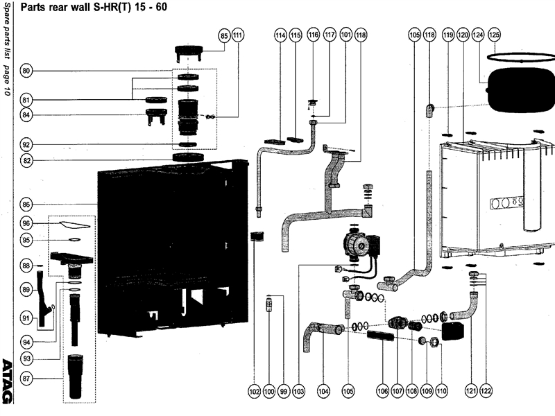Exploded Diagram for REAR WALL