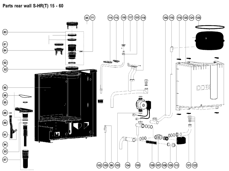 Exploded Diagram for REAR WALL