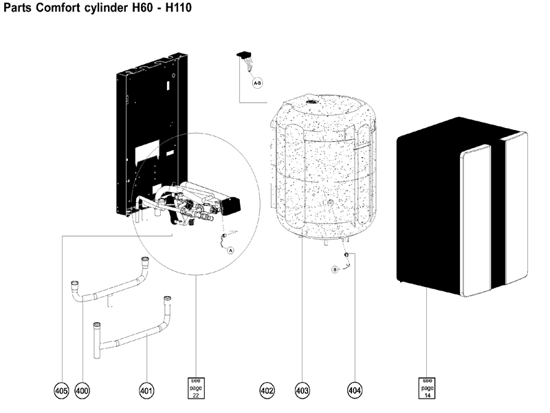 Exploded Diagram for COMFORT CYLINDER