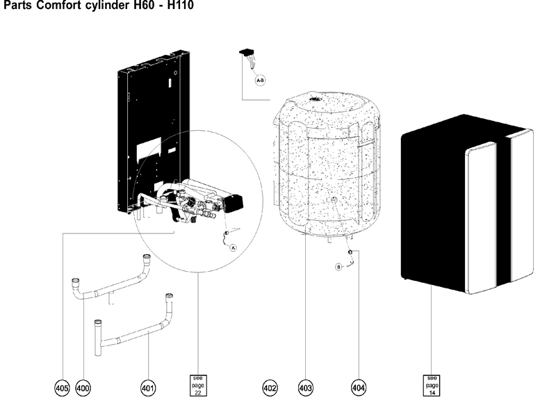 Exploded Diagram for COMFORT CYLINDER