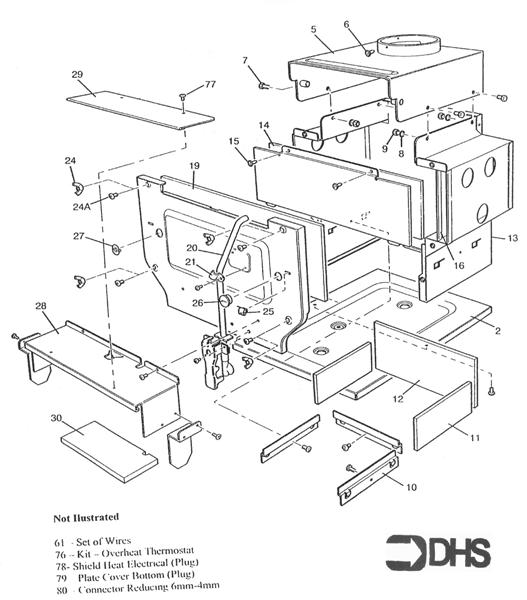 Exploded Diagram for COMBUSTION BOX
