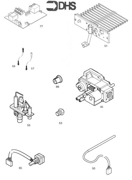 Exploded Diagram for SHORT PARTS LIST