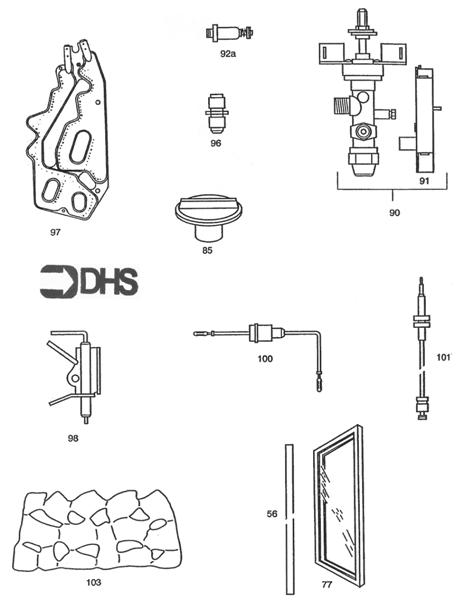 Exploded Diagram for SHORT PARTS LIST
