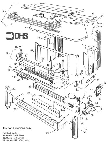 Exploded Diagram for OUTERCASE ASSY