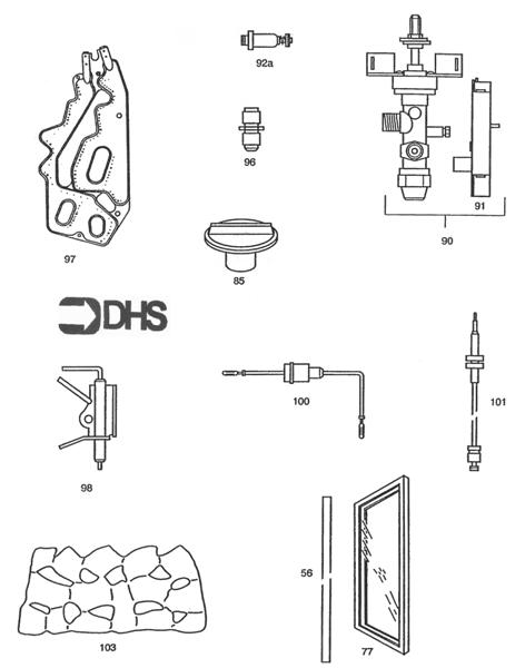 Exploded Diagram for SHORT PARTS LIST