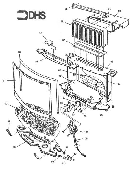 Exploded Diagram for HEAT EXCHANGER & BURNER ASSY