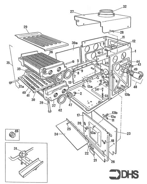 Exploded Diagram for BOILER/BOX COMBUSTION